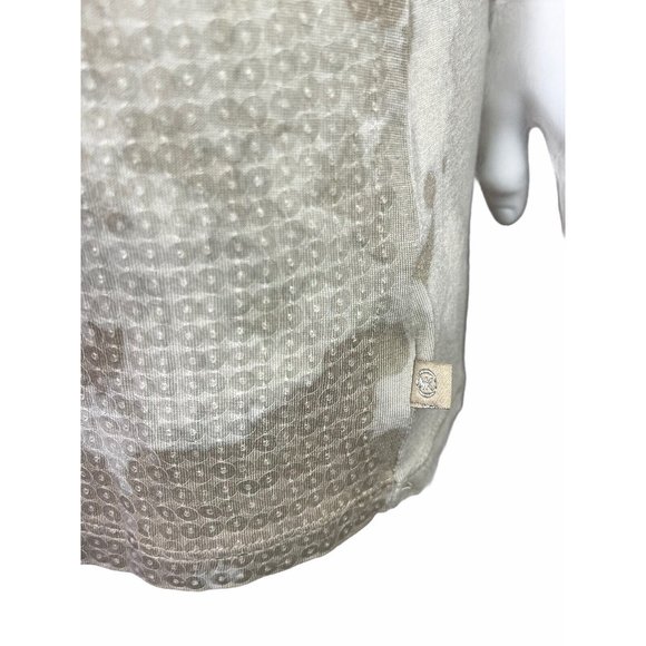 Michael Kors Beige Sequin Tank Sleeveless Top Cami Size Medium - Picture 4 of 6